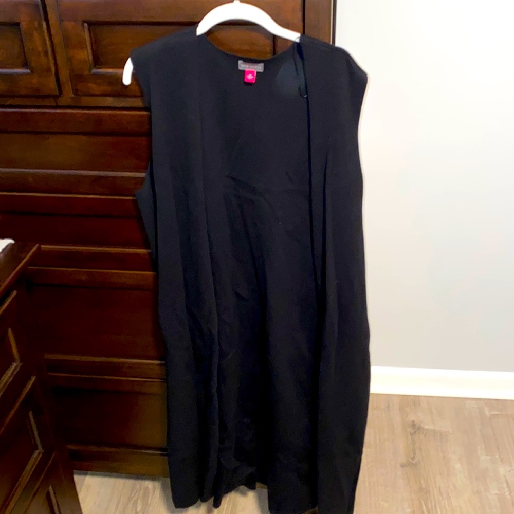 NWOT Vince Camuto sweater vest SZ 1X black